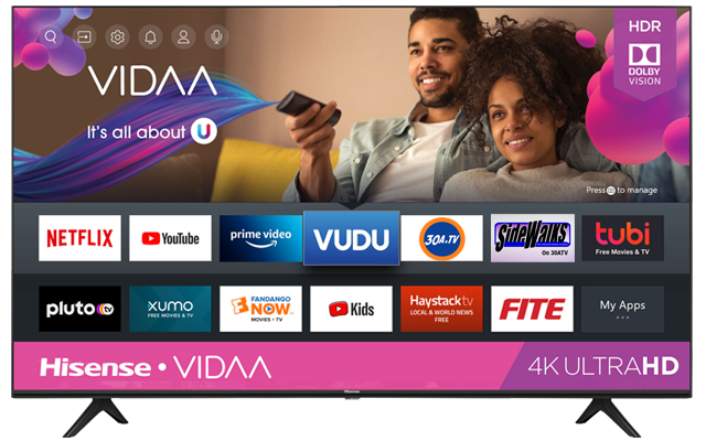 30A TV Channels DIstributed in VIDAA smart tvs
